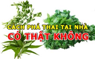 cách phá thai dân gian tại nhà